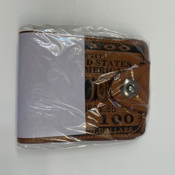 One Hundred Dollar - $100 Theme Wallet - Faux Leather - Gift Idea- Unisex - Picture 7 of 7